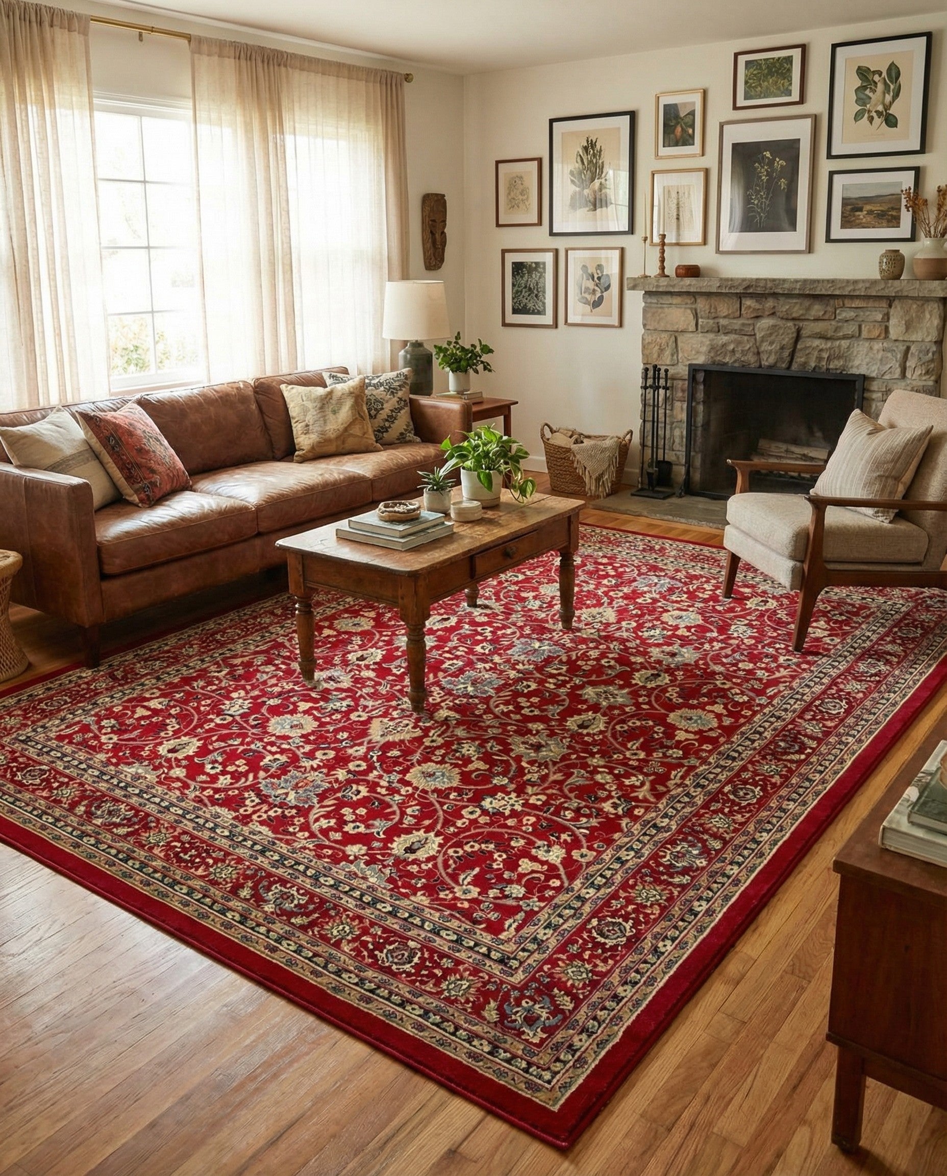 10' x 13' Kashan Design Rug