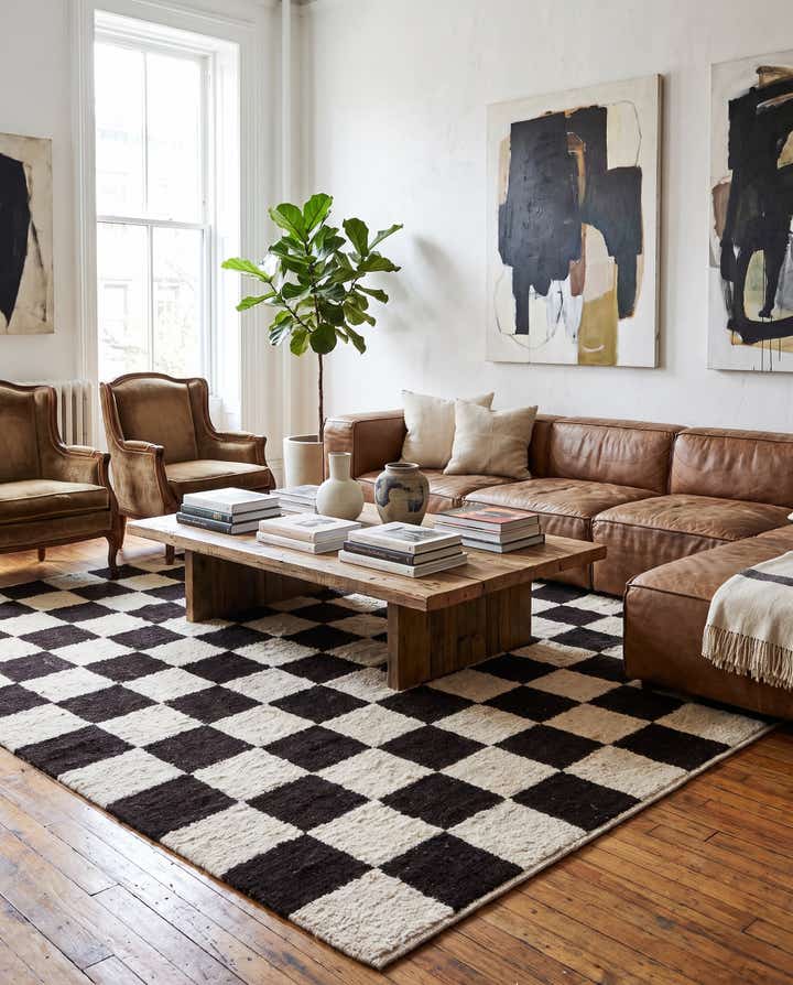 8' 2 x 9' 9 Hand Knotted Moroccan Wool Rug