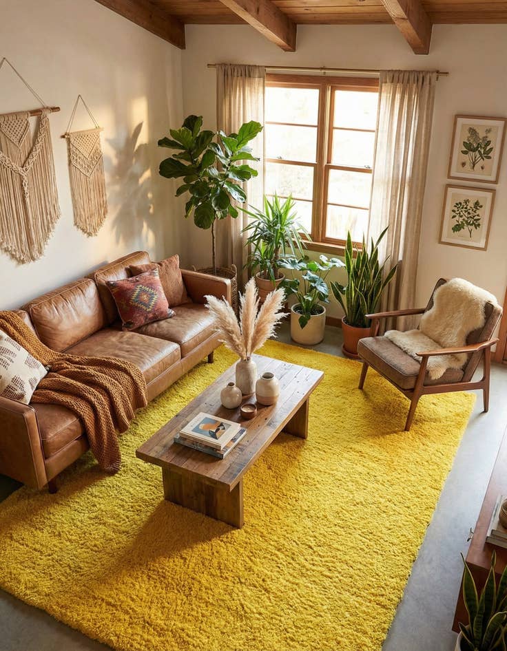 Detail image of 7' 10 x 10' Solid Shag Rug