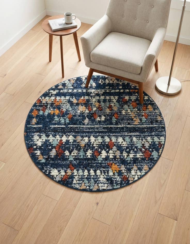 Detail image of 4' x 4' Morocco Round Rug