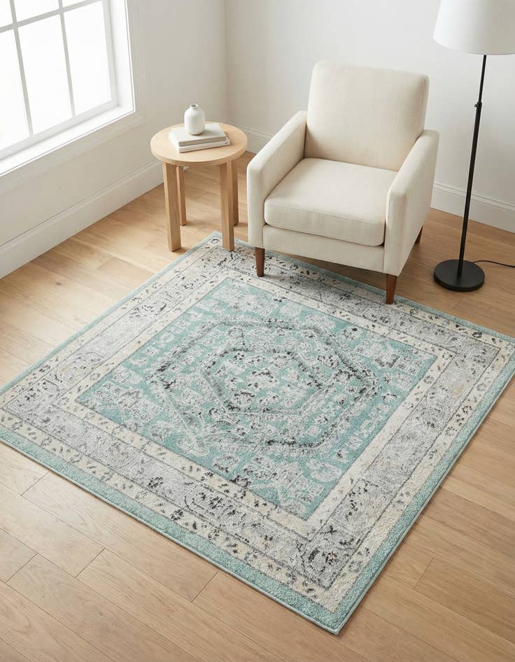 Detail image of 4' x 4' Aurelia Square Rug