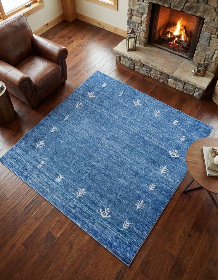 Detail image of 7' 10 x 7' 10 Gabbeh Square Rug