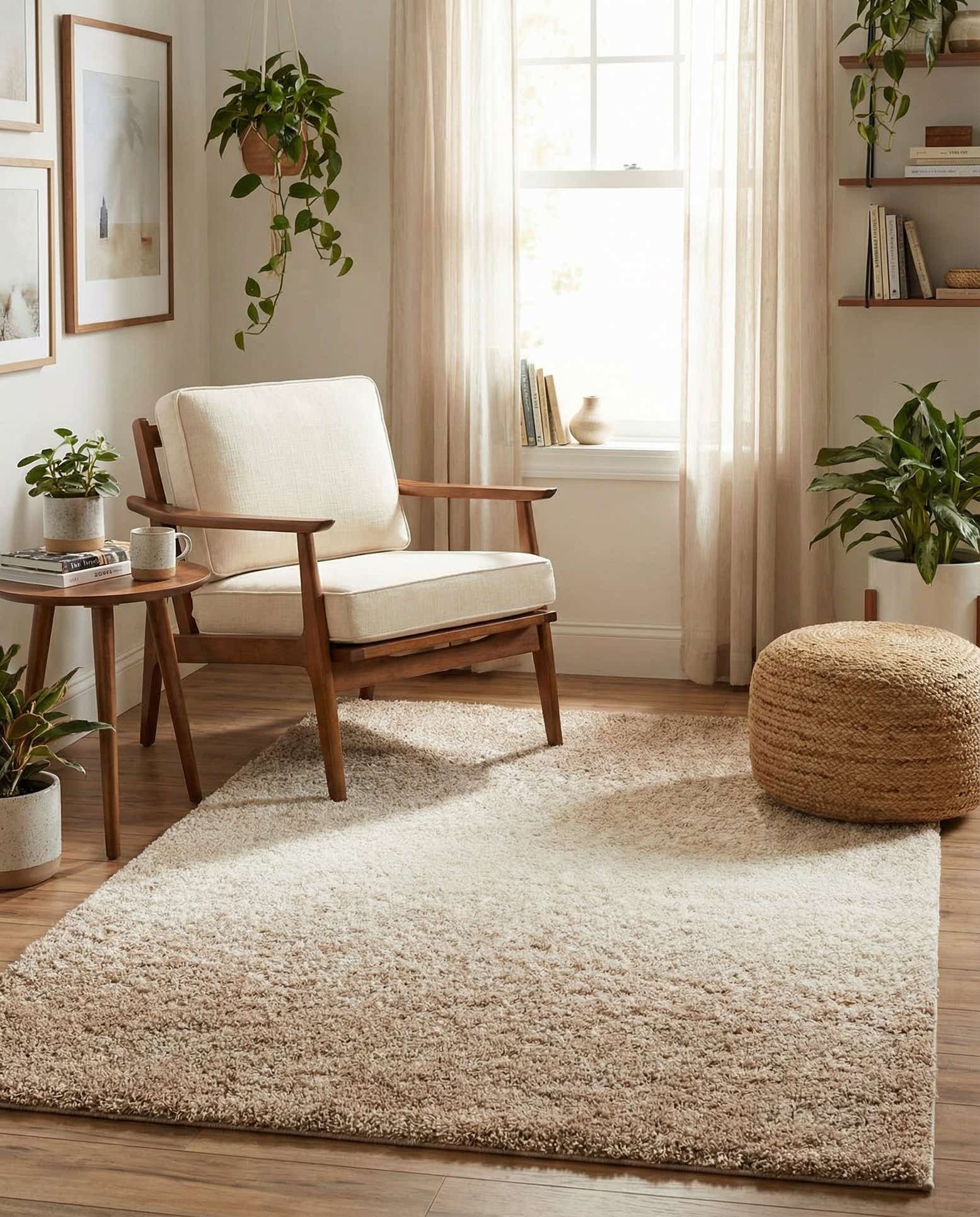 5' 3 x 8' Soft Touch Shag Rug