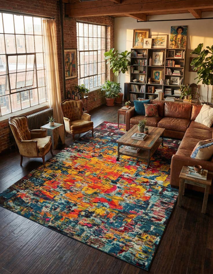 Detail image of 10' 6 x 16' 5  Washable Casablanca Rug