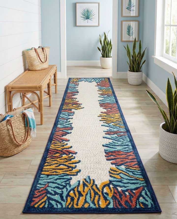 2' x 10' Easy-Clean Belize Indoor / Outdoor Runner Rug