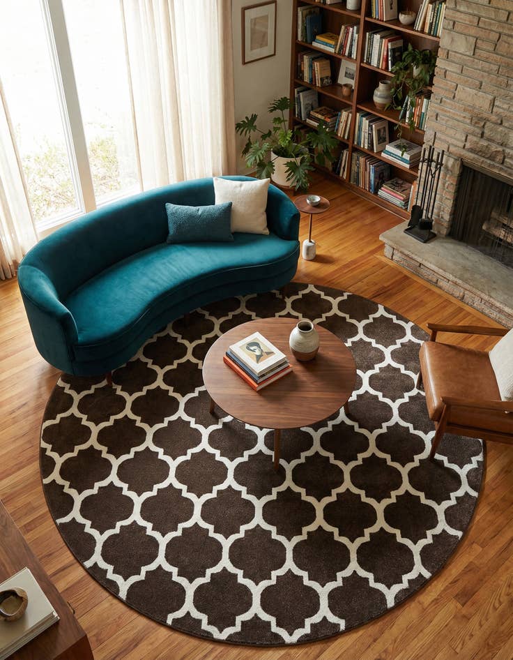 Detail image of 10' x 10' Lattice Round Rug