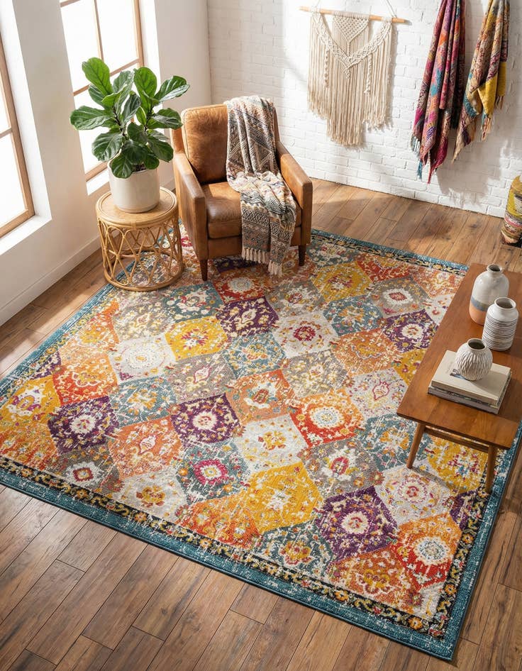 Detail image of 10' x 10' Carrington Square Rug