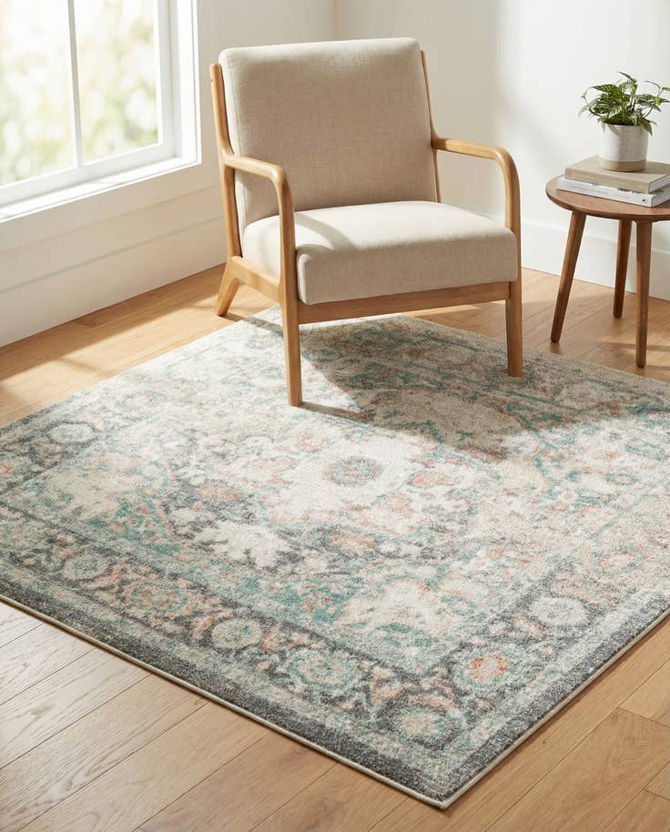 Detail image of 5' x 5' Madeline Vintage Square Rug