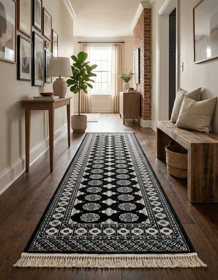 Detail image of 2' 7 x 12' Bokhara Runner Rug