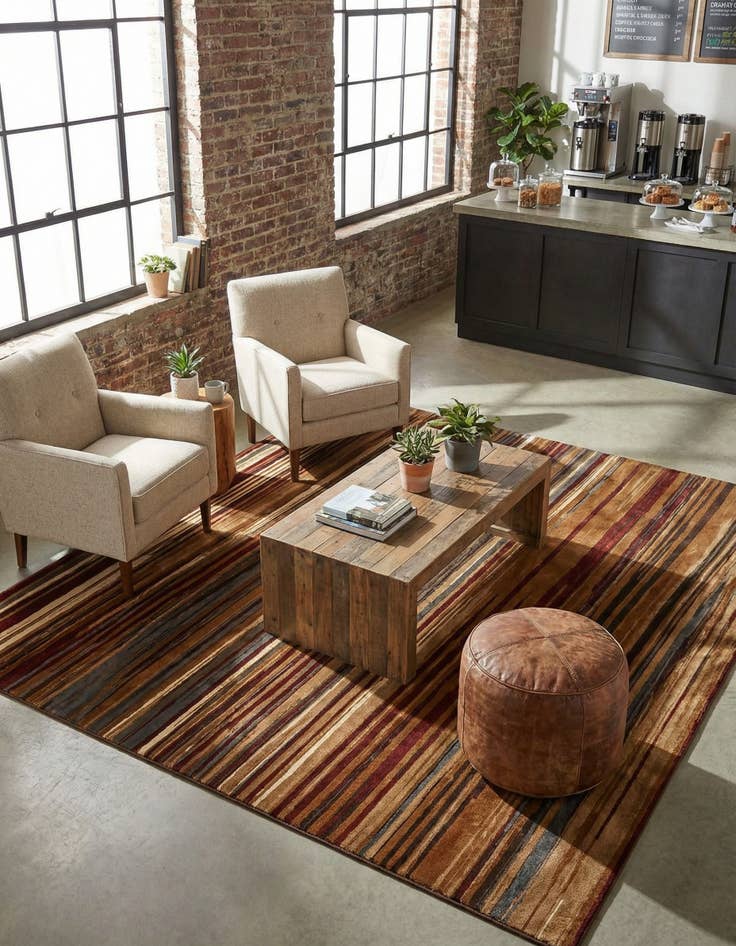 Detail image of 7' 10 x 11' Coffee Shop Rug