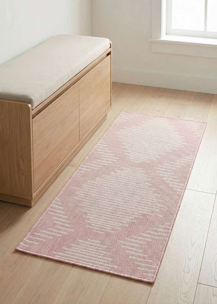 2' x 4' Easy-Clean Modern Indoor / Outdoor Runner Rug