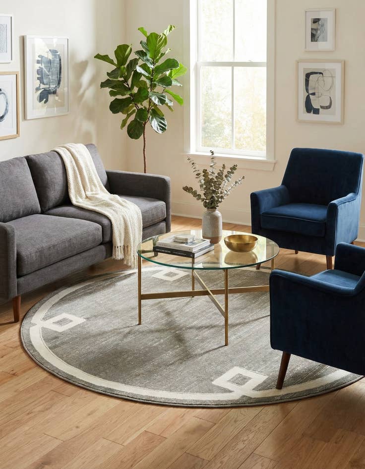 Detail image of 5' 3 x 5' 3 Uptown Lenox Hill Round Rug