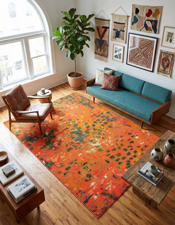 Detail image of 7' x 10' Washable Barcelona Rug