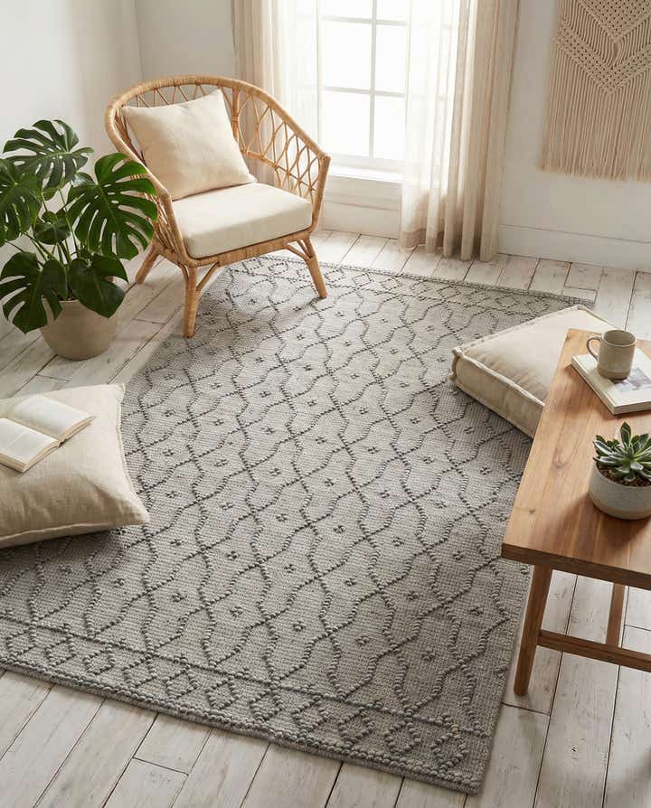 4' 1 x 6' 1 Hand Woven Larsa Jute Rug