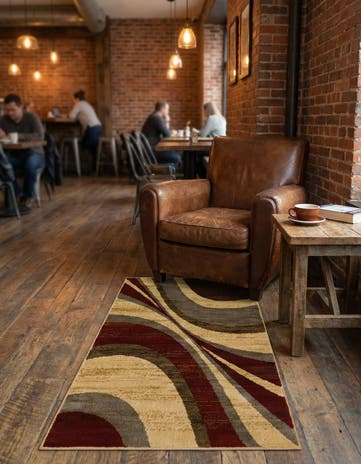Beige Cafe Rug