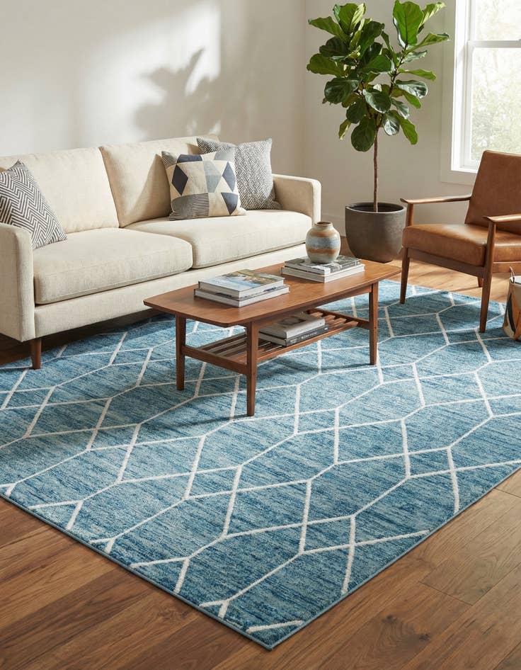 Detail image of  9' x 12' 2 Lattice Trellis Rug