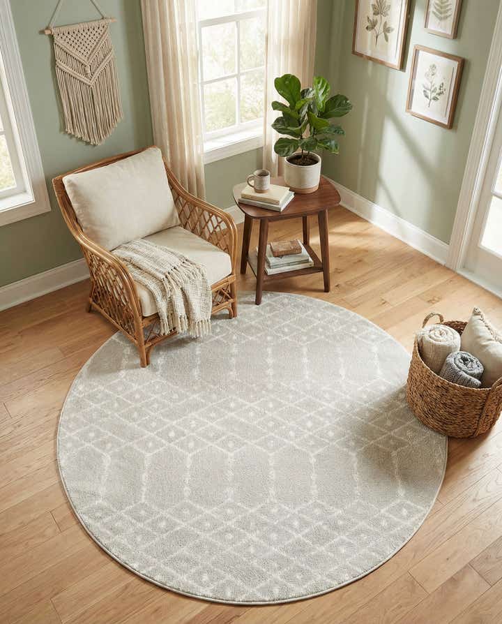160cm x 160cm Paxon Trellis Tapis Rond
