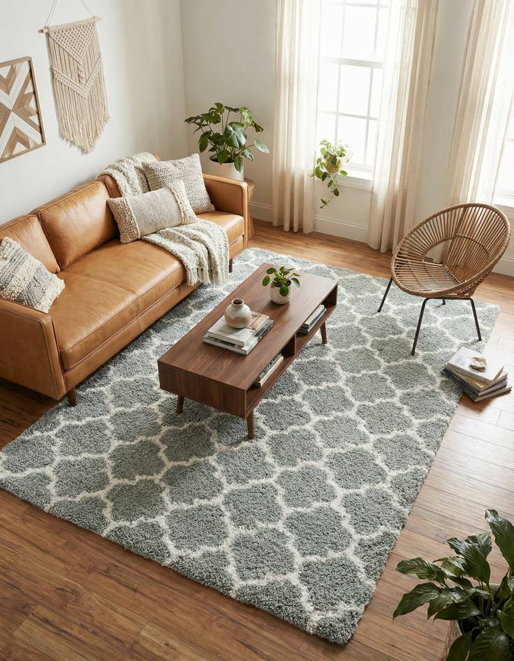 Detail image of  5' 3 x 8' Moroccan Shag Rug