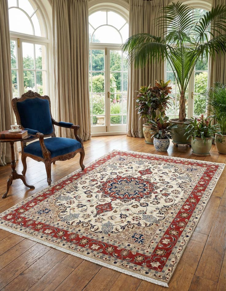 Detail image of 4' 11 x 6' 9 Tabriz Rug