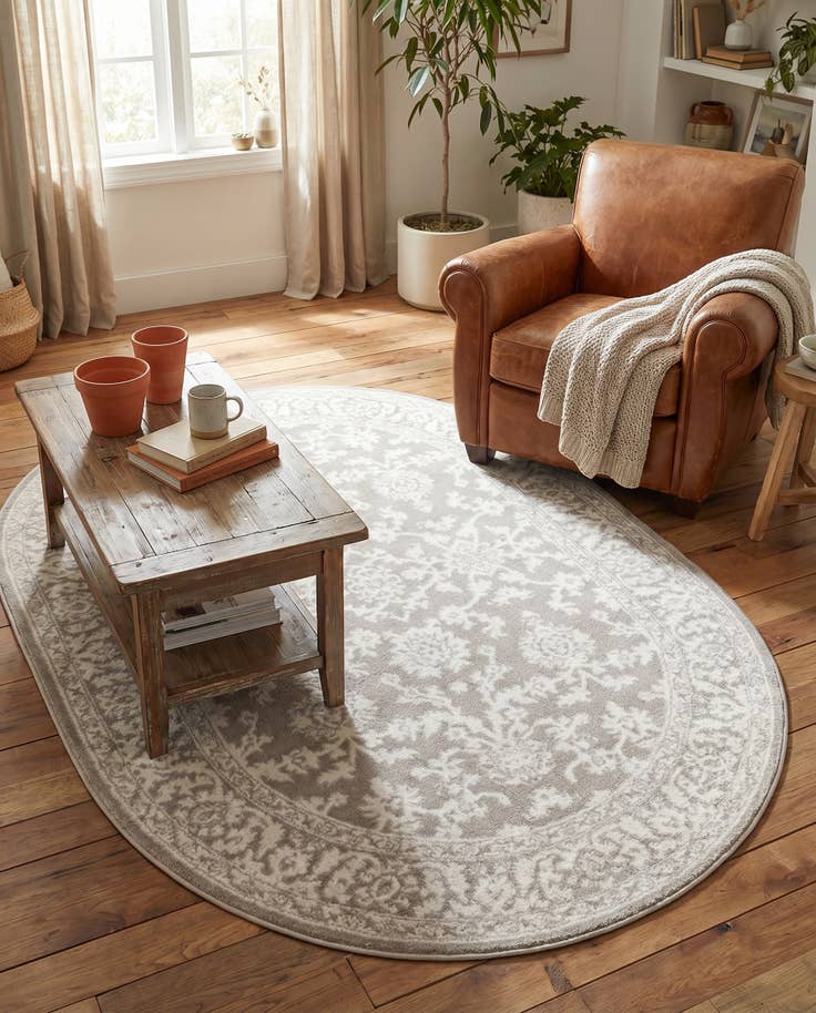 Detailansicht von 125cm x 185cm Charlotte Oval Teppich
