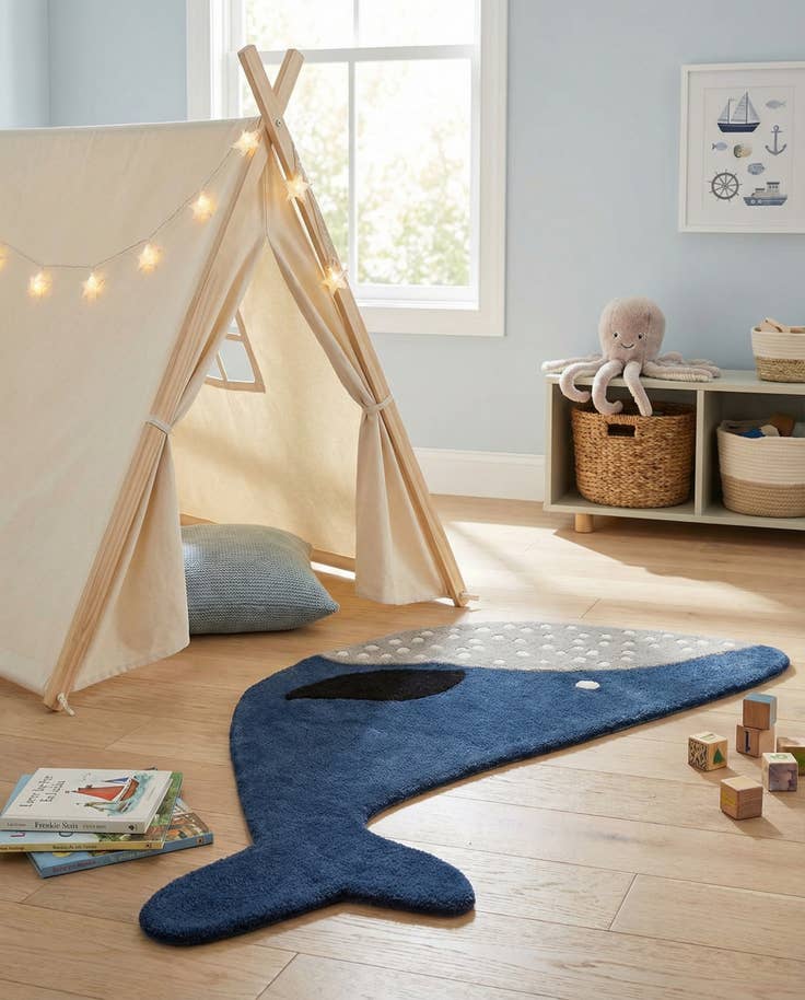 Detail image of 3' 1 x 5' 1 Playtime Kids Wool Freeform Rug