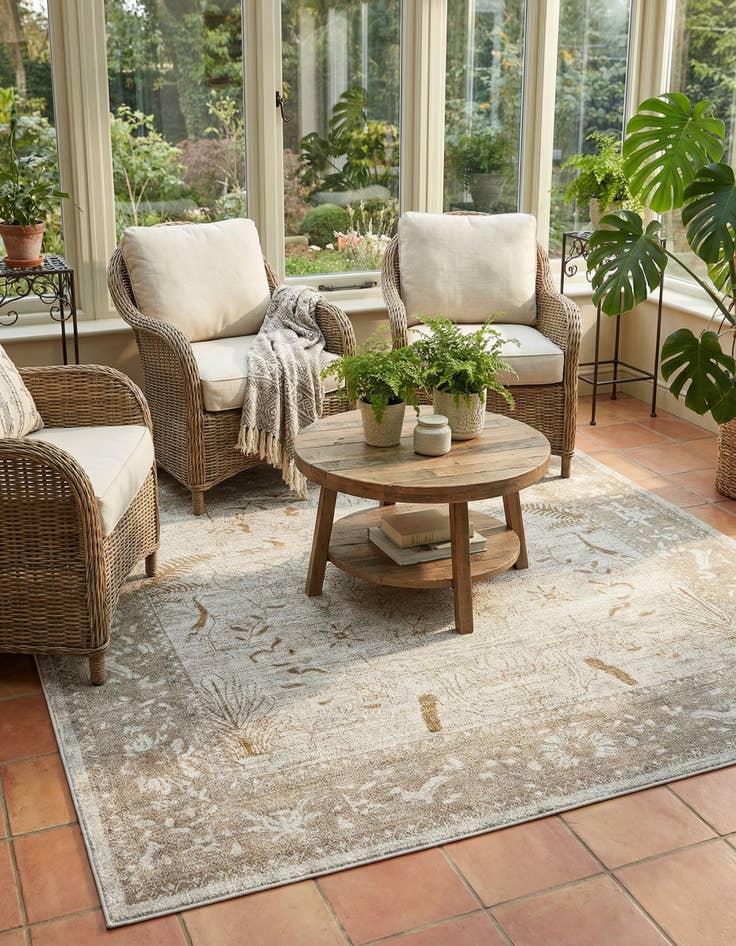 Detail image of 7' 10 x 7' 10 Miranda Square Rug