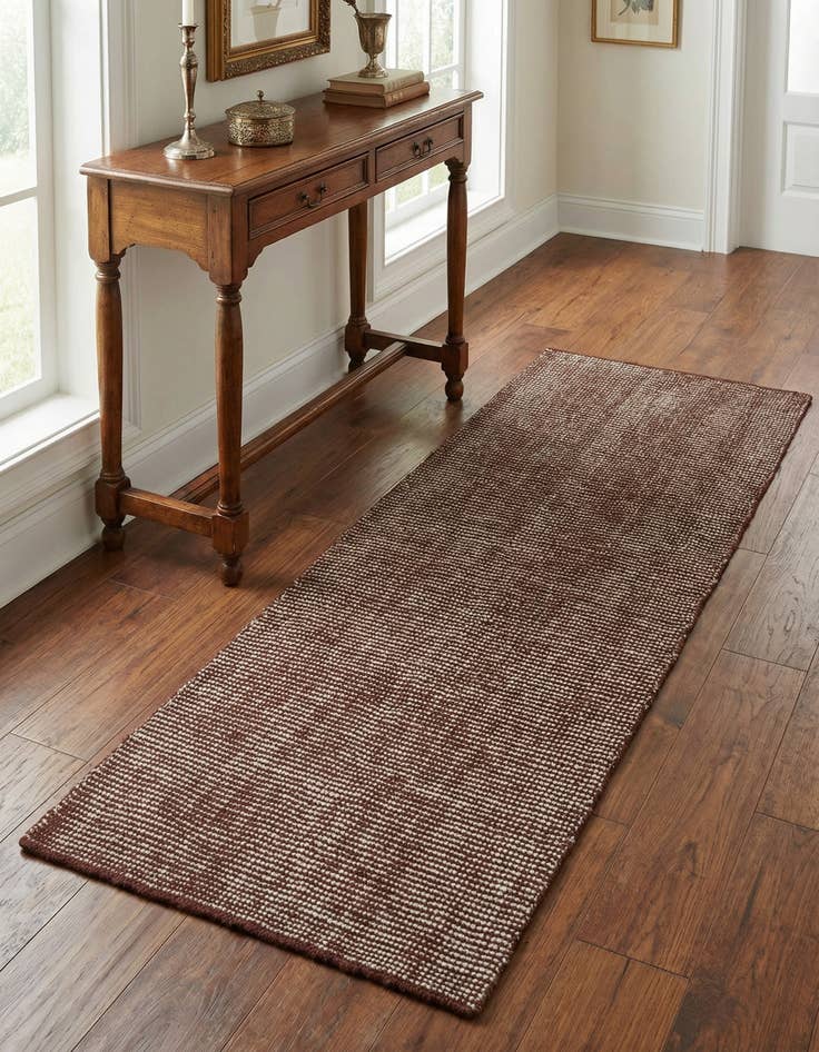 Detail image of 2' x 5' 1  Hand Woven Jill Zarin English Manor Wool Runner Rug