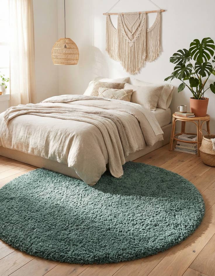 Detail image of 8' x 8' Infinity Shag Round Rug