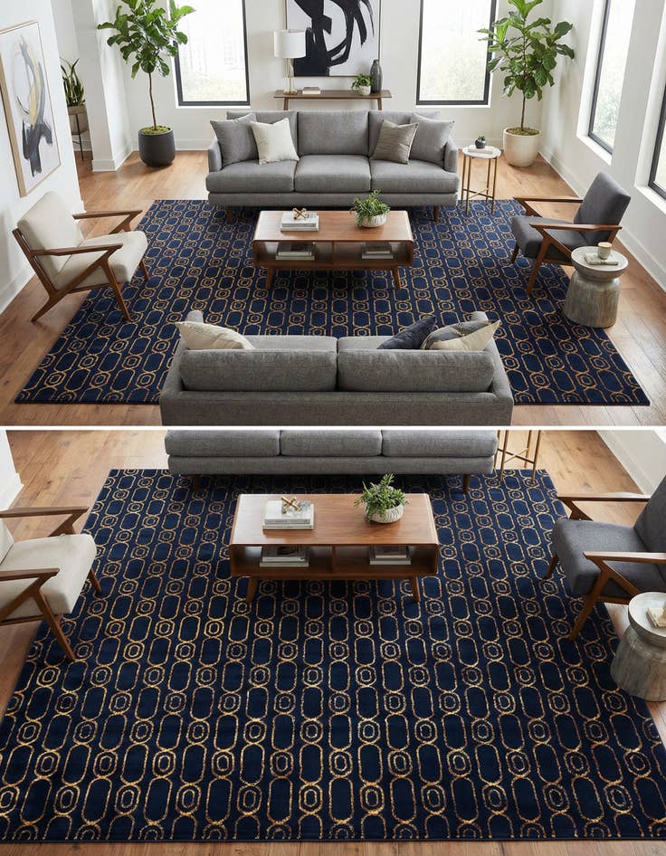 Detail image of 10' x 10' Vogue Geo Square Rug