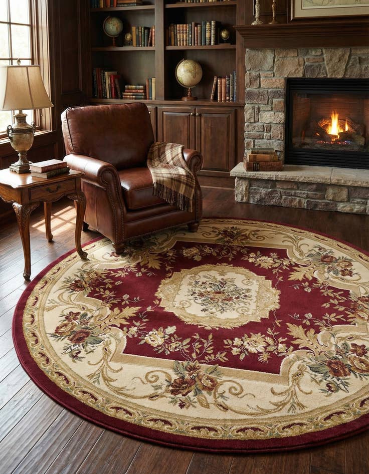 Detail image of 7' 10 x 7' 10 Chateau Round Rug