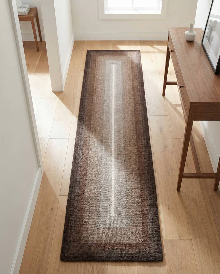 Detail image of 2' x 8' Ombre Wool Runner Rug