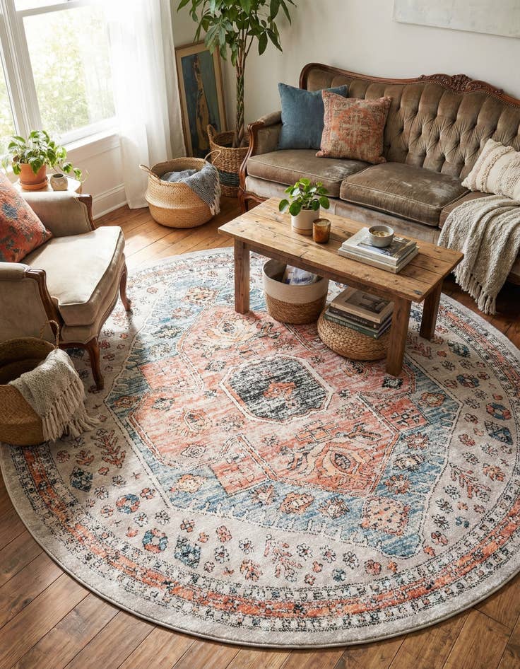 Detail image of 10' x 10' Aramis Round Rug