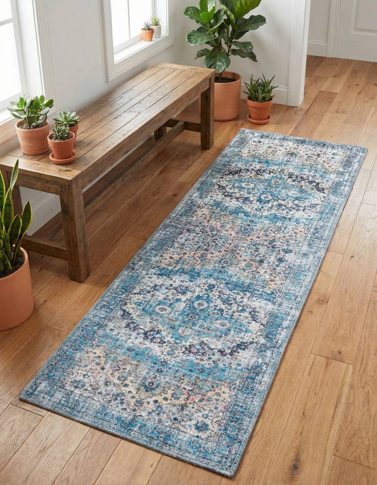 Detail image of 2' x 5'  Washable Mangata Runner Rug