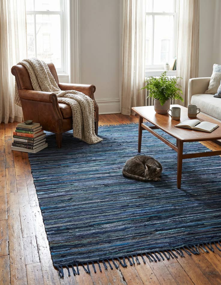 Detail image of 6' x 9' Chindi Cotton Rug