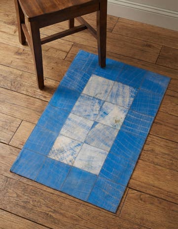 2' x 3' Cowhide Leather Rug