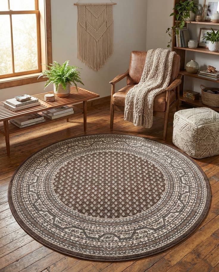 Detail image of 5' 3 x 5' 3 SoHo Round Rug