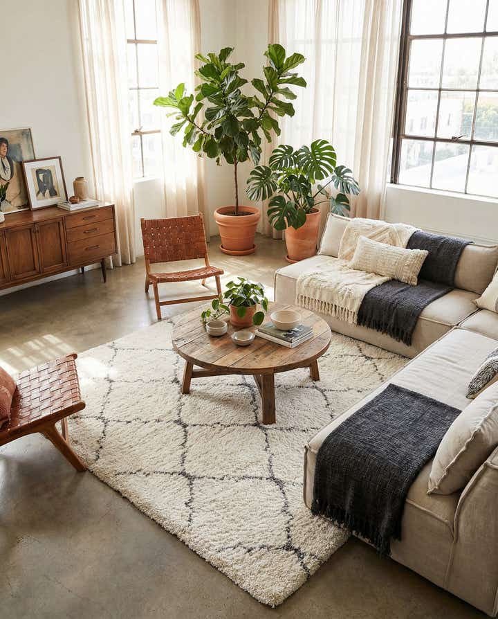 8' x 8' Moroccan Shag Square Rug