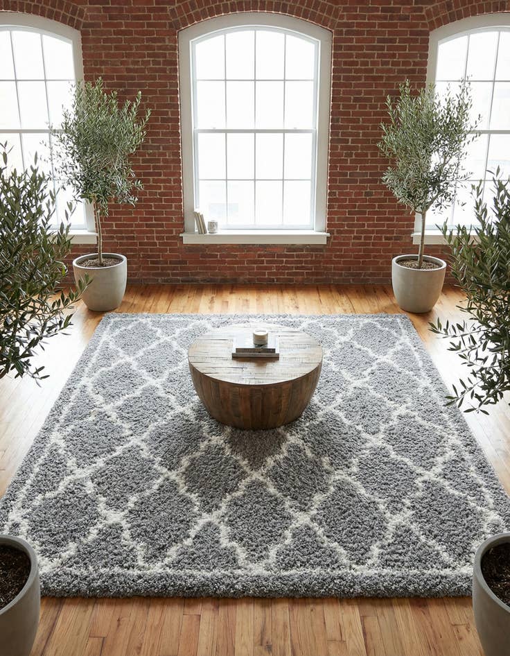 Detail image of 8' x 8' Infinity Shag Square Rug