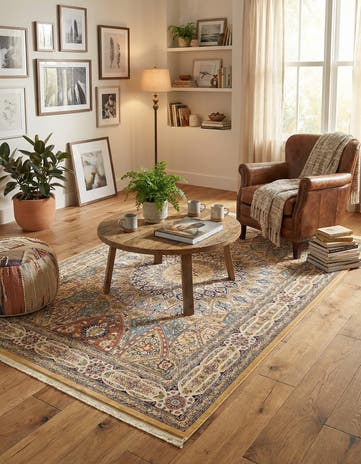 5' 3 x 8' Nain Design Rug