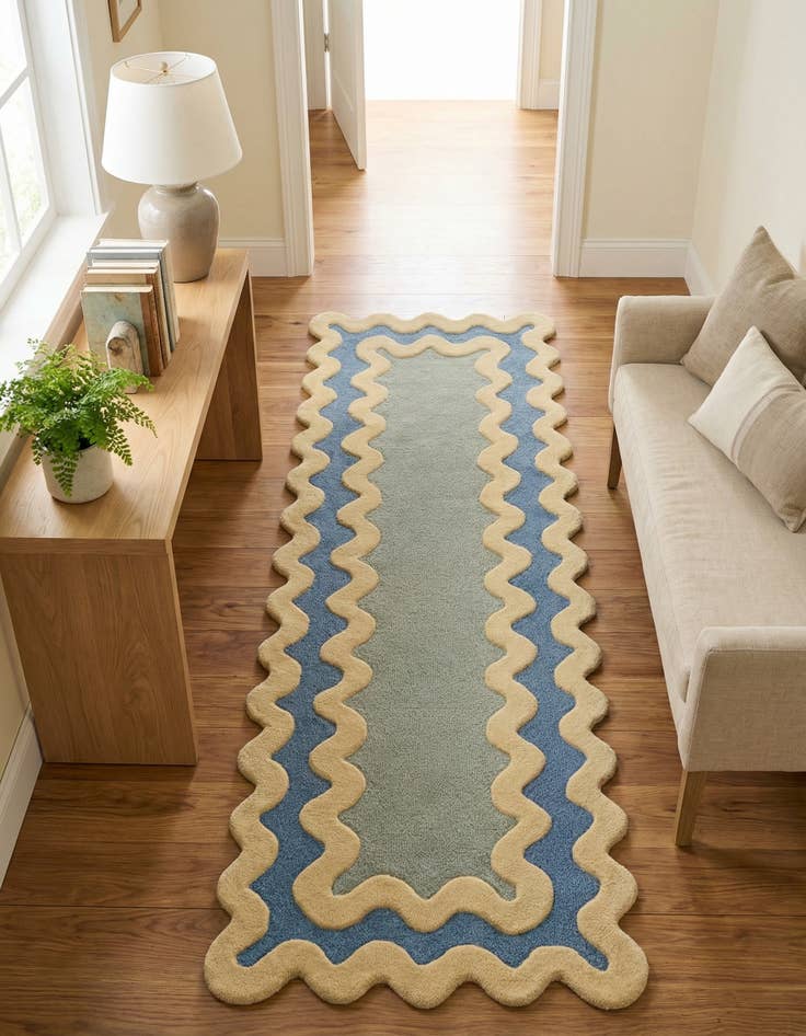 Detail image of 2' 7 x 8' Happy Rugs Wool Runner