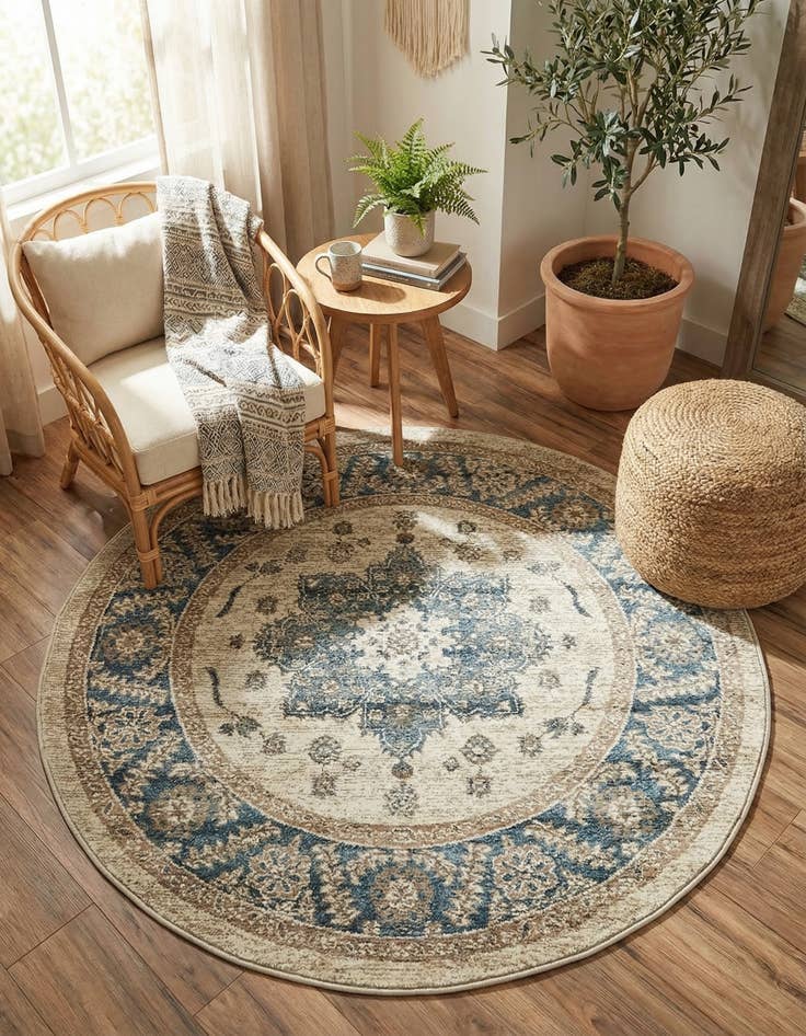 Detail image of 4' x 4' Vienna Round Rug