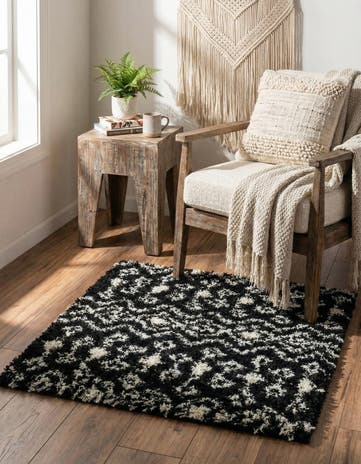 3' x 3' Moroccan Trellis Shag Square Rug