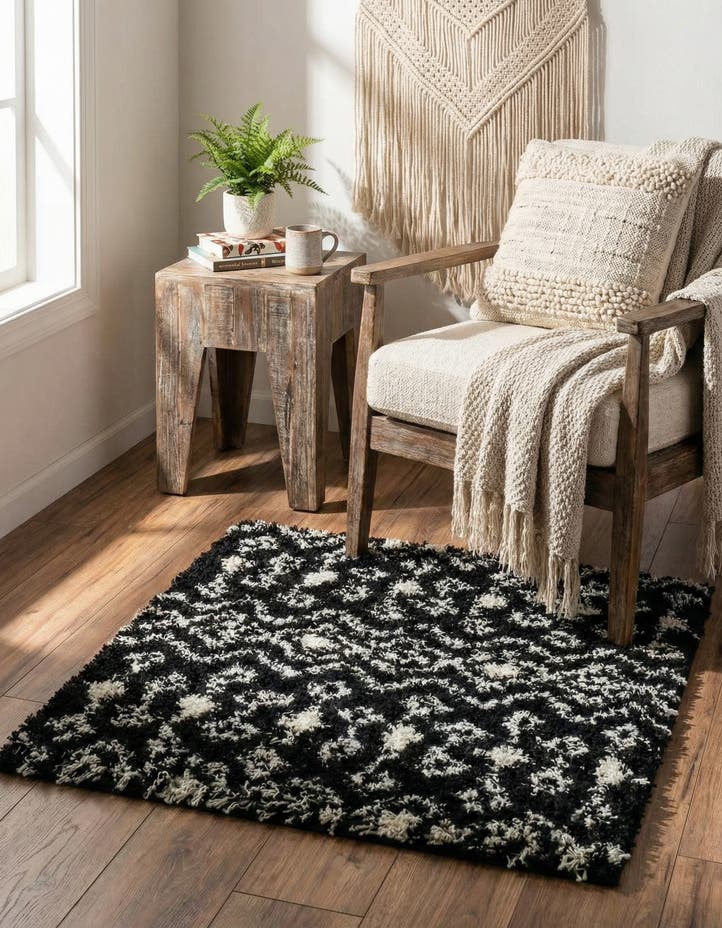 3' x 3' Moroccan Trellis Shag S...