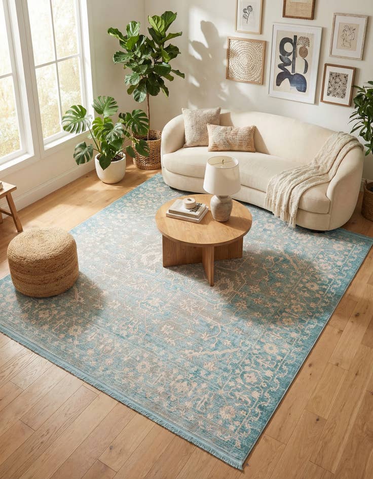 Detail image of 8' x 8' New Vintage Square Rug