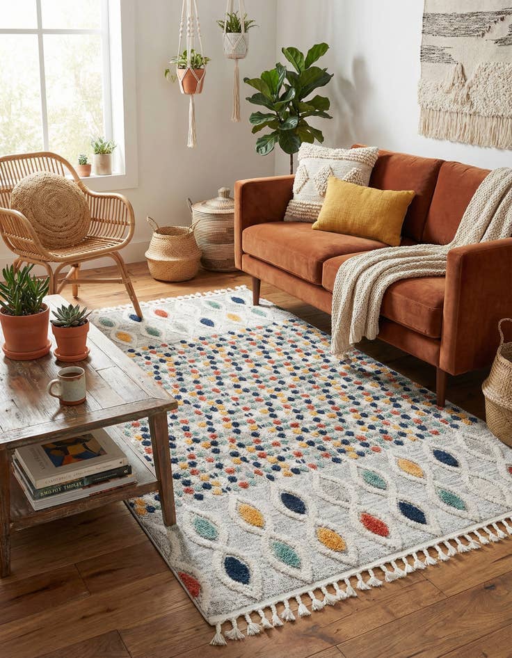 Detail image of 5' 3 x 8' Cherokee Rug