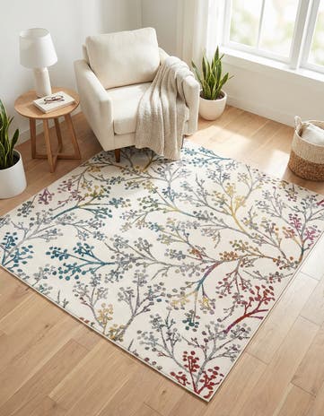 5' 3 x 5' 3 Blossom Square Rug