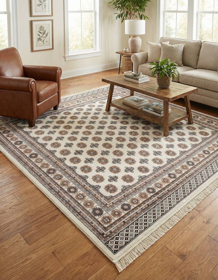 Detail image of 10' x 10' Bokhara Square Rug