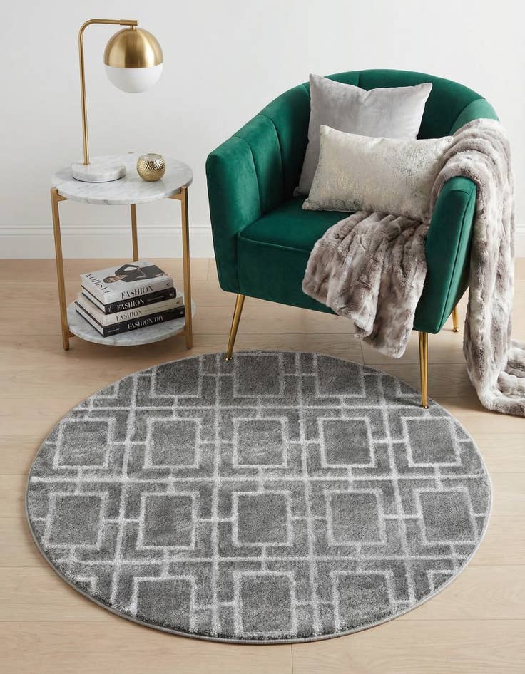 Detail image of 3' x 3' Marilyn Monroe&trade; Glam Deco Round Rug