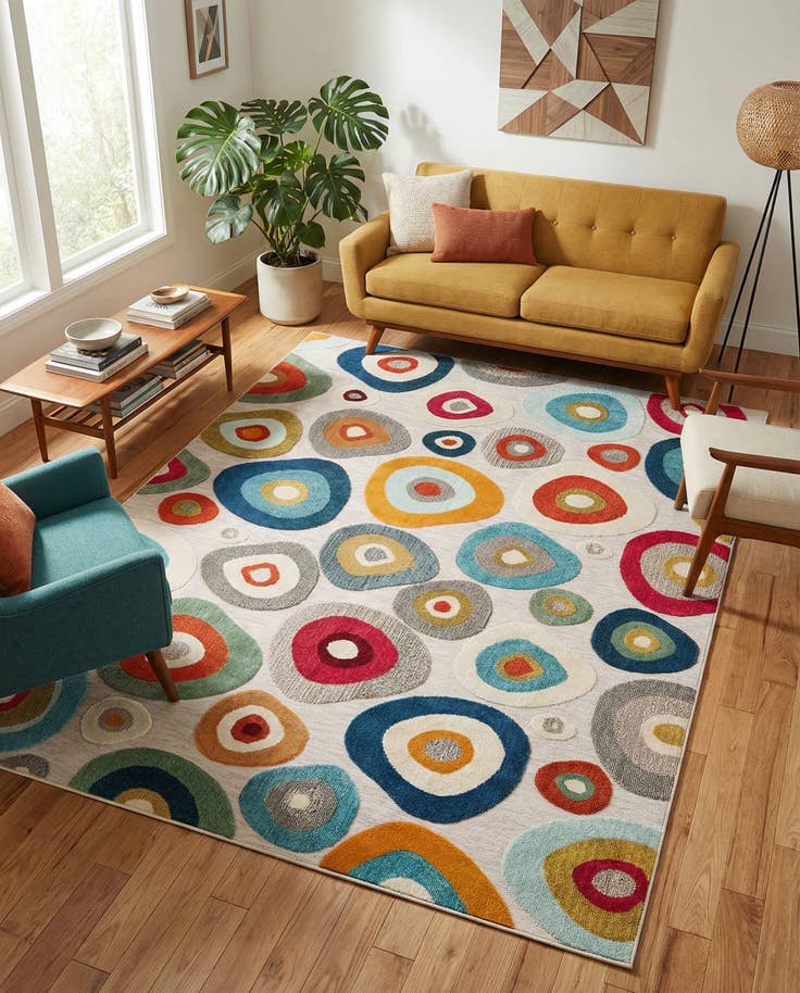 Detail image of 7' 10 x 10' Easy-Clean Casablanca Indoor / Outdoor Rug