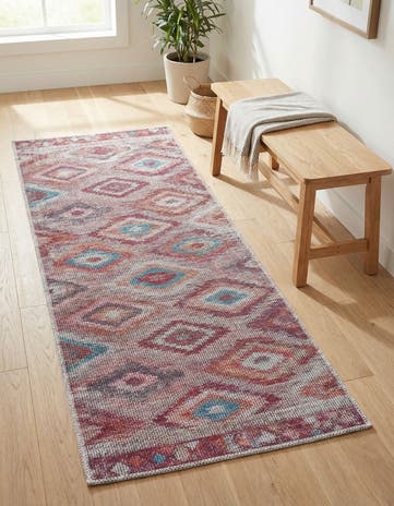 Terracotta Washable Sisu Runner Rug